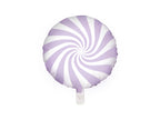 Ballon aluminium en forme de bulle lila