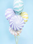 Ballon aluminium en forme de bulle lila