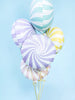 Ballon aluminium en forme de bulle lila