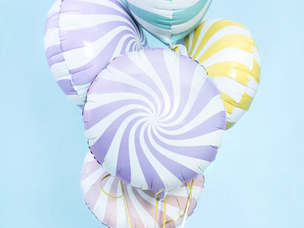 Ballon aluminium en forme de bulle lila