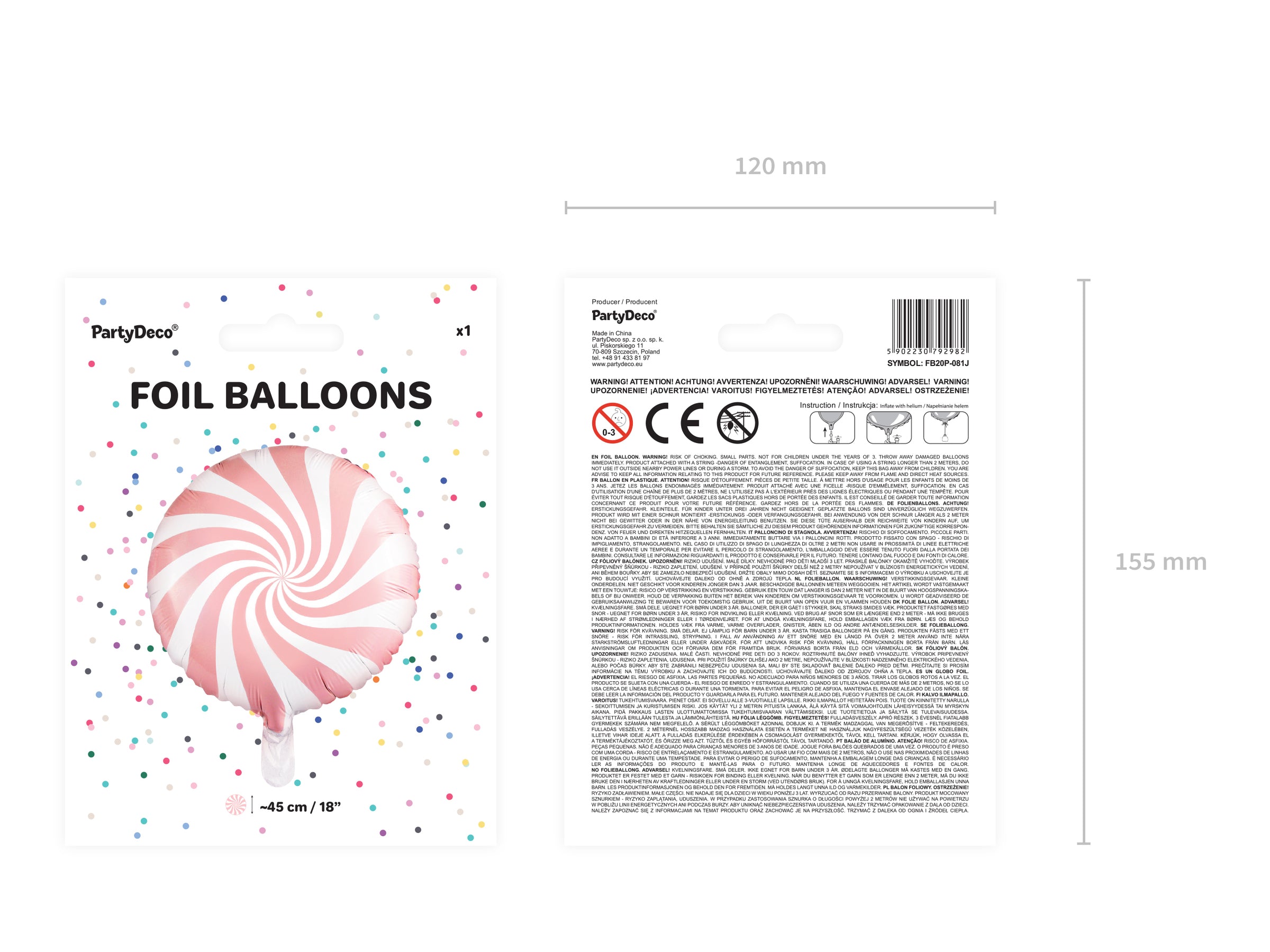Ballon aluminium en forme de bulle rose clair