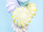 Ballon aluminium en forme de bulle jaune clair