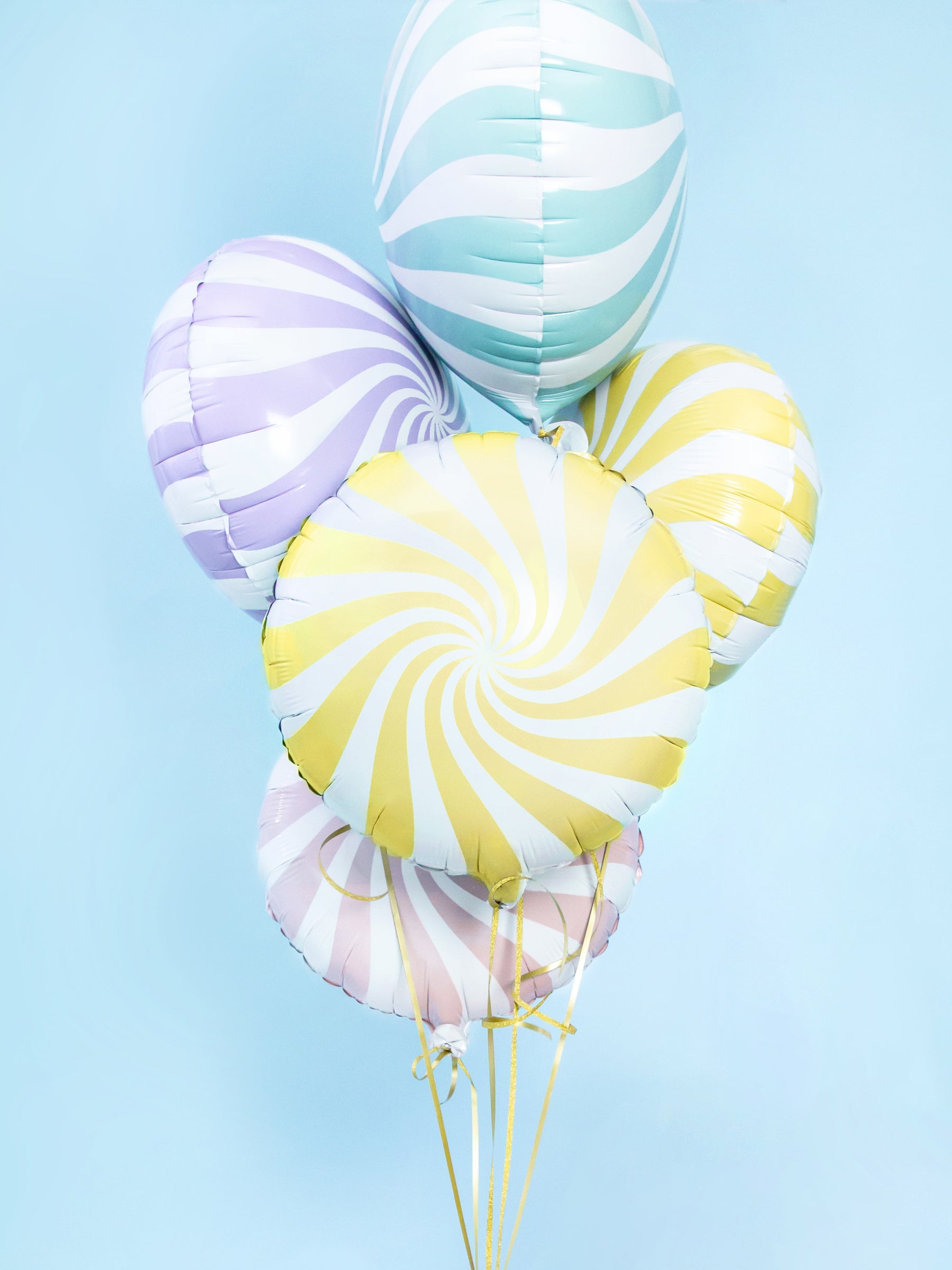 Ballon aluminium en forme de bulle jaune clair
