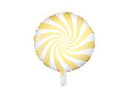 Ballon aluminium en forme de bulle jaune clair