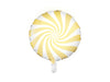 Ballon aluminium en forme de bulle jaune clair