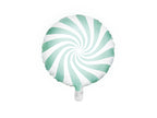 Ballon aluminium en forme de bulle vert menthe