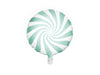 Ballon aluminium en forme de bulle vert menthe