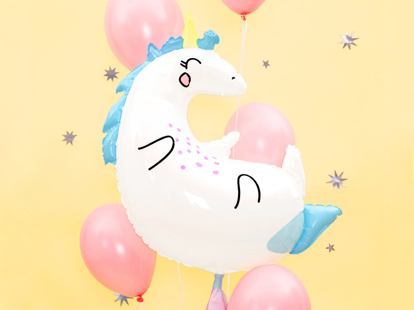 Ballon aluminium licorne (70x75cm) - Unicorn Collection