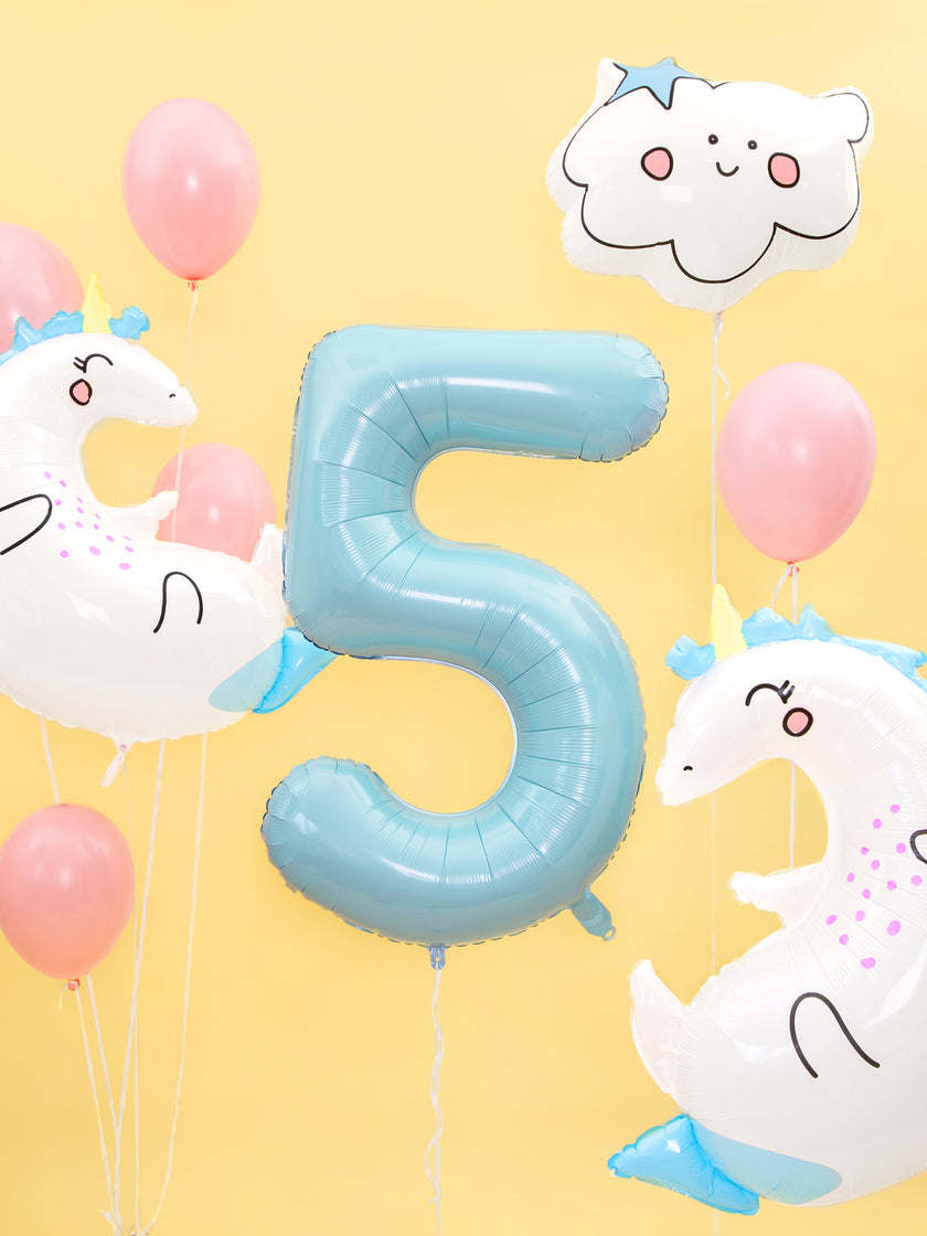Ballon aluminium licorne (70x75cm) - Unicorn Collection