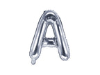 Ballon aluminium lettre A argenté