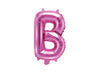Ballon aluminium lettre B rose foncé (35cm)
