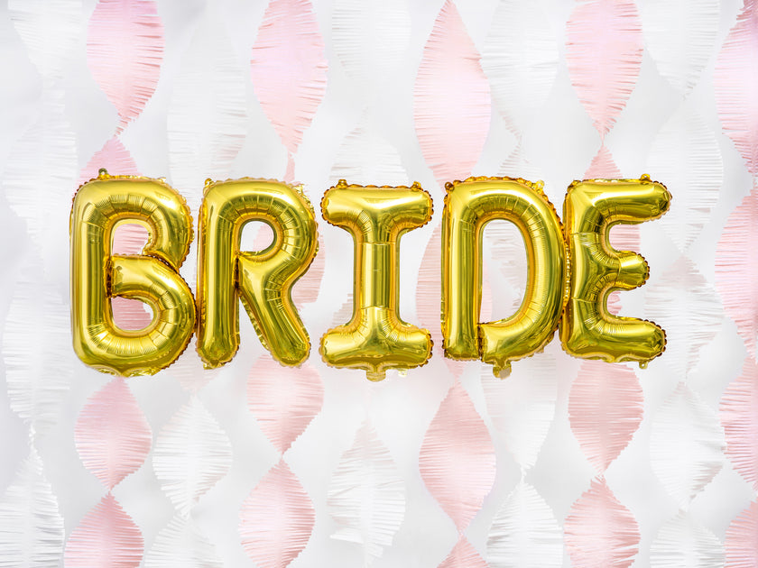 Ballon aluminium lettre B doré (35cm)