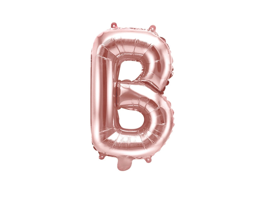 Ballon aluminium lettre B rose gold (35cm)