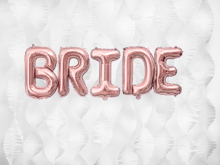 Ballon aluminium lettre D rose gold