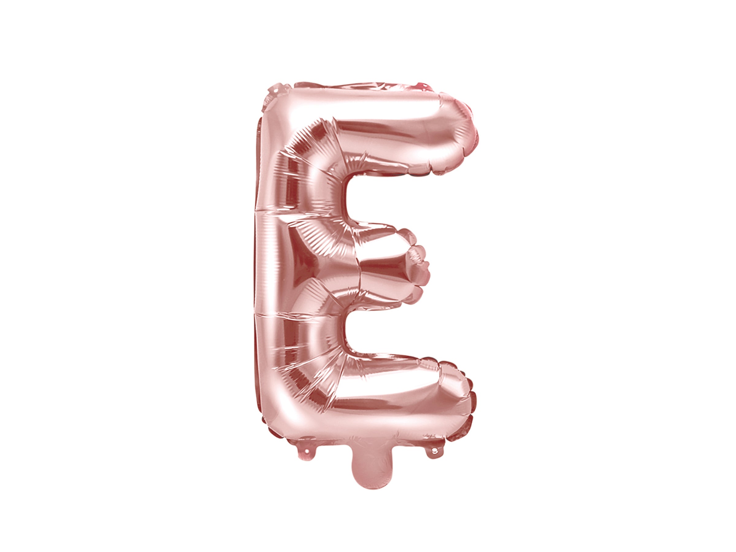 Ballon aluminium lettre E rose gold (35cm)