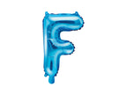Ballon aluminium lettre F bleu (35cm)
