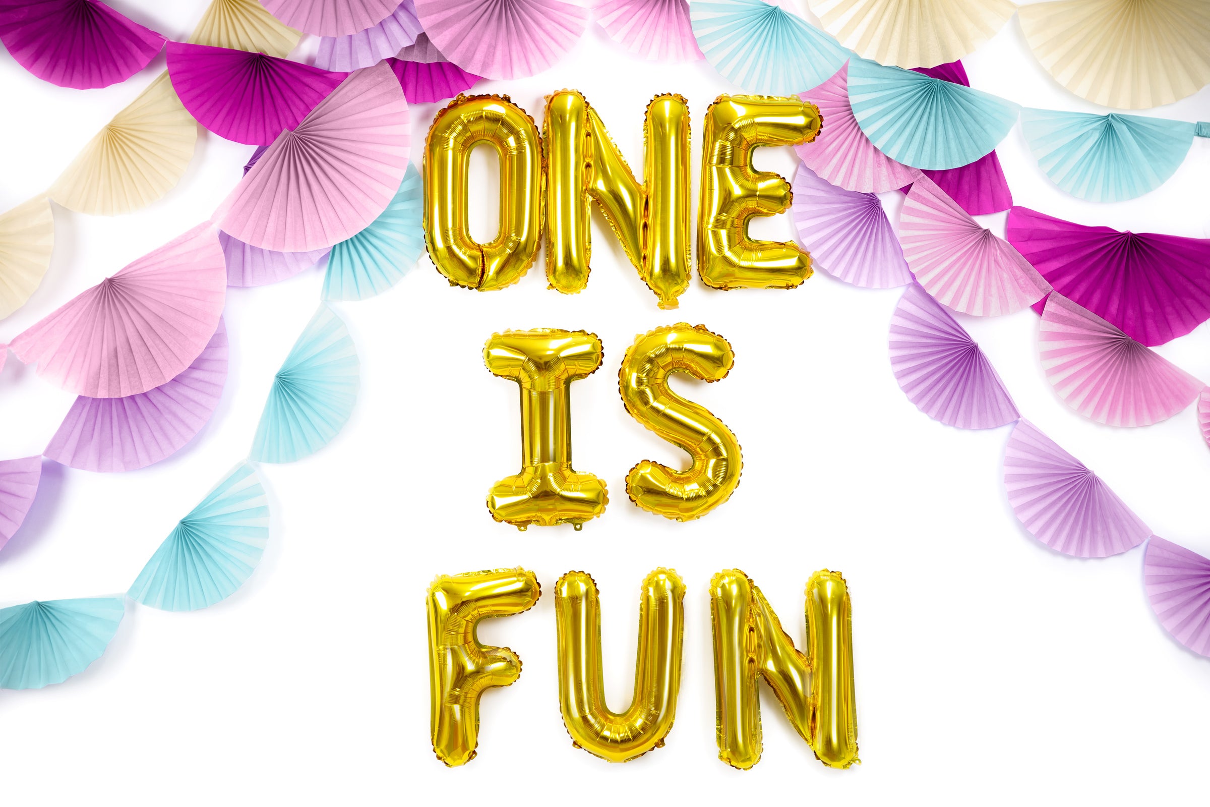 Ballon aluminium lettre F doré