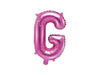 Ballon aluminium lettre G rose foncé