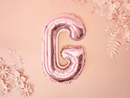 Ballon aluminium lettre G rose gold