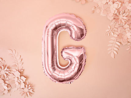 Ballon aluminium lettre G rose gold