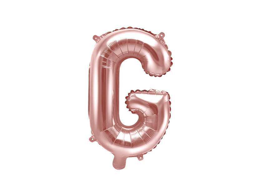 Ballon aluminium lettre G rose gold