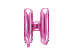 Ballon aluminium lettre H rose foncé