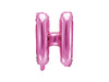 Ballon aluminium lettre H rose foncé