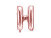Ballon aluminium lettre H rose gold