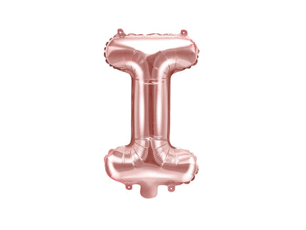 Ballon aluminium lettre I rose gold
