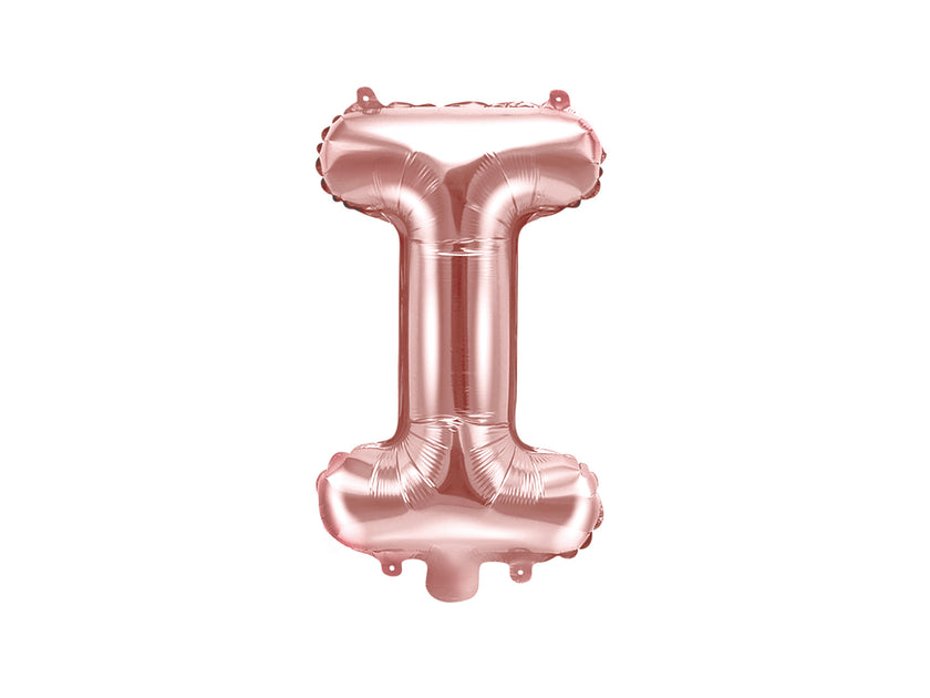 Ballon aluminium lettre I rose gold