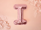 Ballon aluminium lettre I rose gold