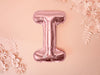 Ballon aluminium lettre I rose gold