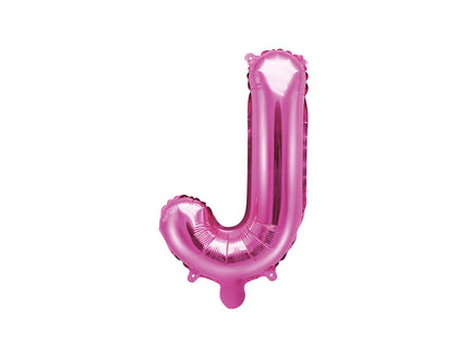 Ballon aluminium lettre J rose foncé