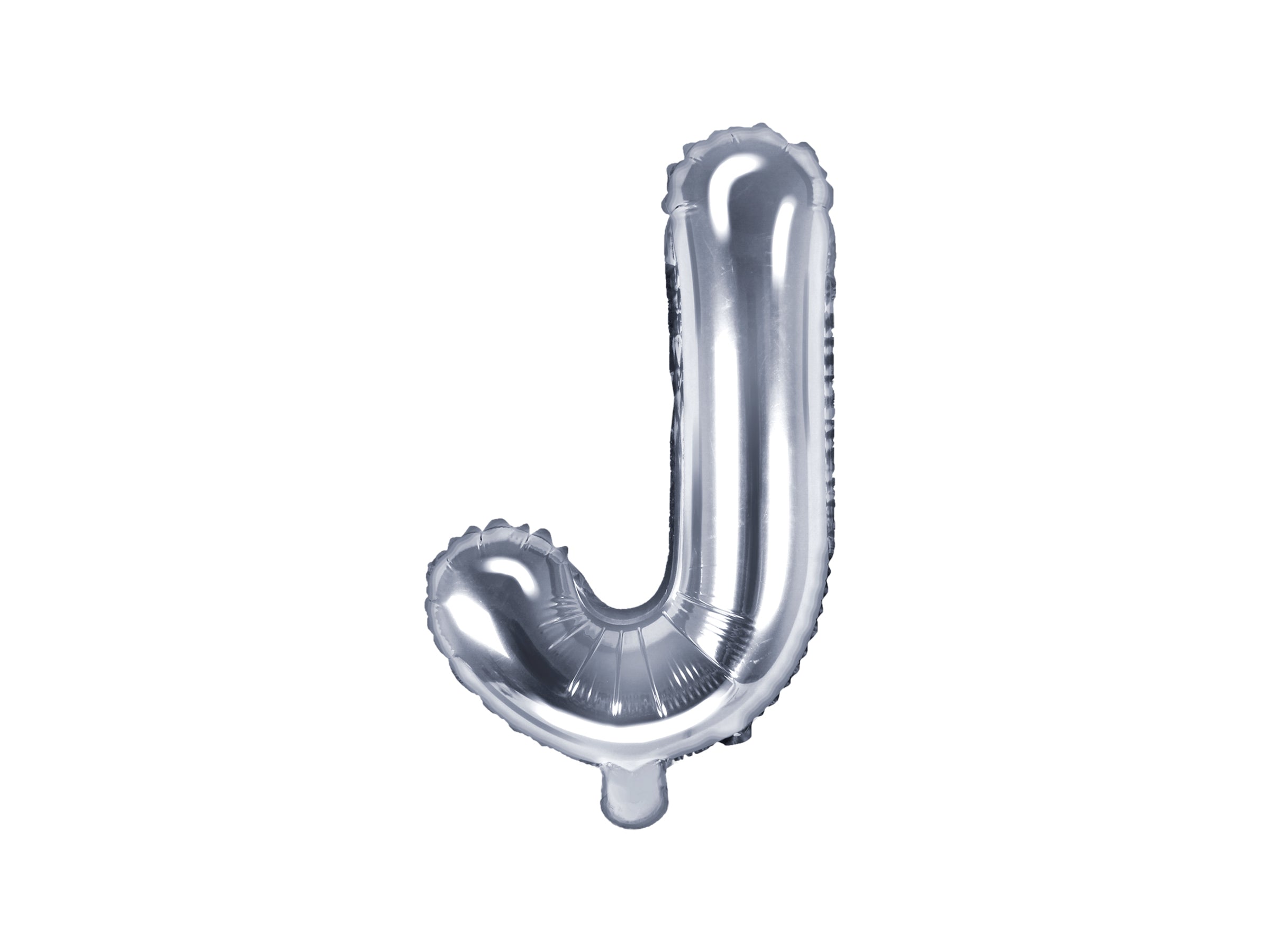 Ballon aluminium lettre J argenté