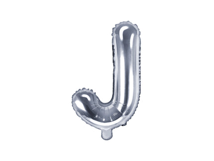 Ballon aluminium lettre J argenté