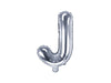 Ballon aluminium lettre J argenté