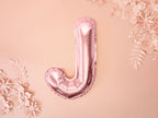 Ballon aluminium lettre J rose gold