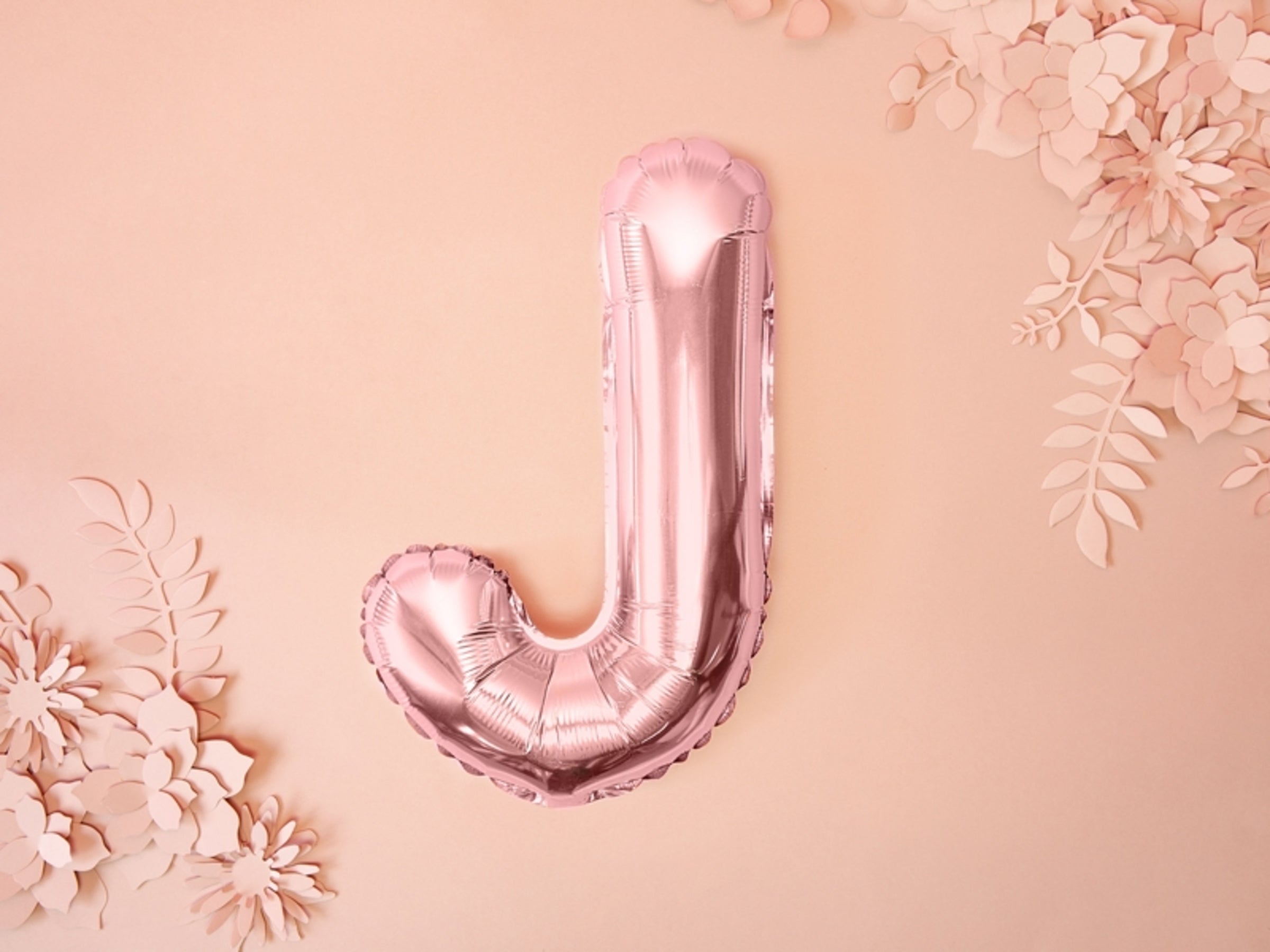 Ballon aluminium lettre J rose gold