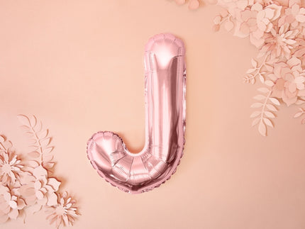 Ballon aluminium lettre J rose gold