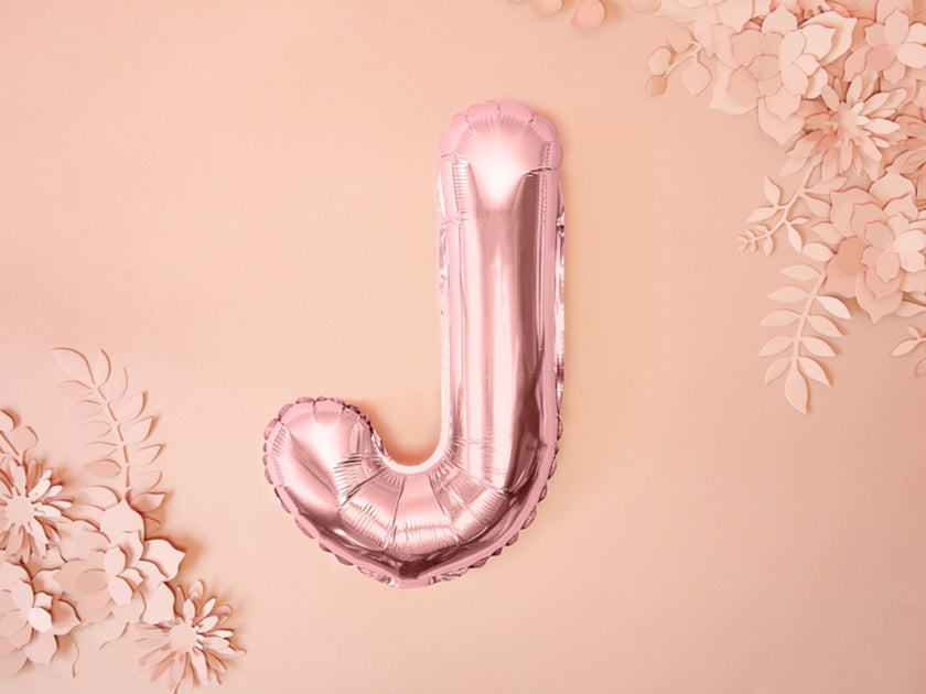 Ballon aluminium lettre J rose gold