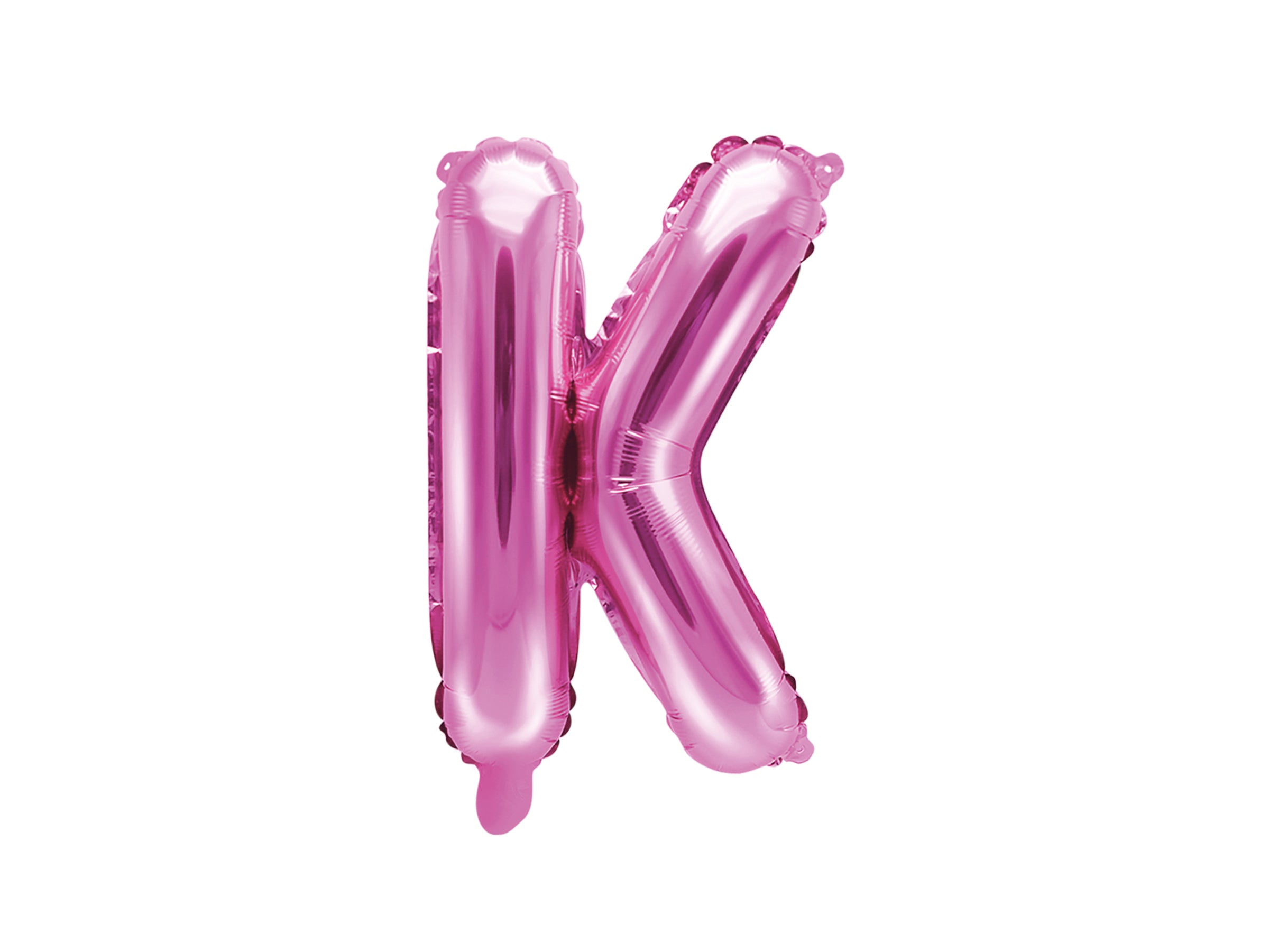 Ballon aluminium lettre K rose foncé