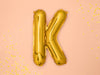 Ballon aluminium lettre K doré