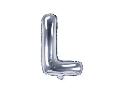 Ballon aluminium lettre L argenté
