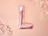 Ballon aluminium lettre L rose gold