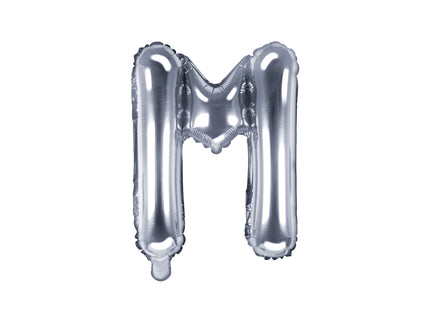 Ballon aluminium lettre M argenté