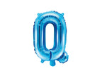 Ballon aluminium lettre Q bleu