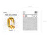 Ballon aluminium lettre Q doré