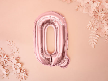 Ballon aluminium lettre Q rose gold