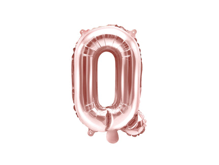 Ballon aluminium lettre Q rose gold