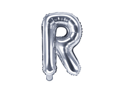 Ballon aluminium lettre R argenté
